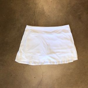 White Lululemon Run Pace Setter Skirt